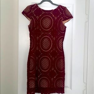 Burghendy lace dress